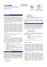 Factsheet on Migration