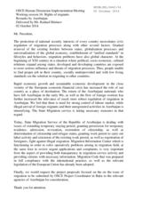 Remarks by Azerbaijan