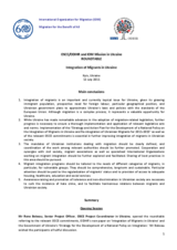Summary of the Roundtable on the Integration of Migrants in Ukraine, Kyiv, 13 July 2011