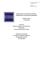 Session 3, Contribution by All Ukrainian Youth NGO