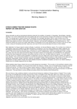 Report on immigration