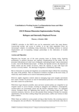 Statement on Refugees and Internally Displaced Persons