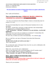 Democratic institution and the real democracy