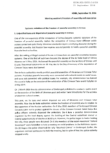 Freedom of peaceful assembly - Crimean Human Rights Group