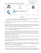 The right to freedom of peaceful assemblies in Armenia