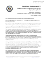 Opening Statement by the United States of America