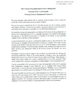 Statement of the Czech Republic at Working Session 6