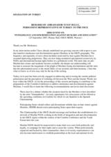 Remarks by Ambassador Yusuf Buluc, Side Event on "Intolerance and Discrimination against Muslims and Education"