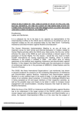 Statement by Ambassador of Spain to Poland, Mr. Rafael Mendivil