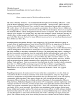 Statement by Ms. Miradije Jovanovic