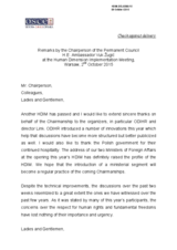 Closing Remarks by Ambassador Vuk Zugic, Permanent Representative of Serbia, Chairperson of the Permanent Council