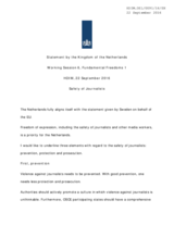 Statement by the Kingdom of the Netherlands for the Working Session 6, Fundamental Freedoms 1