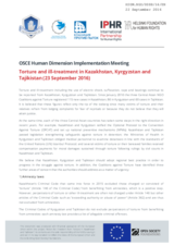 Torture and ill-treatment in Kazakhstan, Kyrgyzstan and Tajikistan