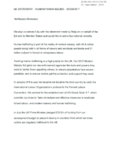 UK Statement on Trafficking in Human Beings
