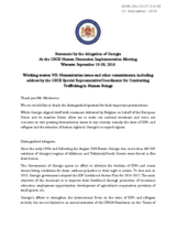 Statement by the Delegation of Georgia: Session VII