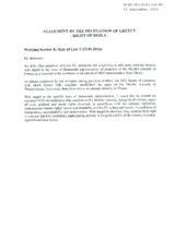Statement of the Delegation of Greece. Right of Reply