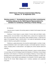 Statement by the European Union for the Working Session 7