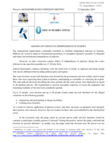 Significant Deficit in Independence of Judicry