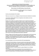 Implementation of the Istanbul Protocol principles &ndash; Manual on the Effective Investigation and Documentation of Torture and Other Cruel, Inhuman or Degrading Treatment and Punishment in the Kyrgyz Republic