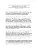 Statement by the Institute for the Study of Global Antisemitism and Policy (ISGAP)