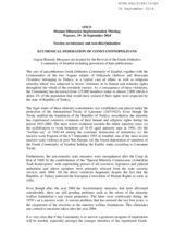 Urgent Remedy Measures are needed for the Revival of the Greek-Orthodox Community of Istanbul including prevention of hate publications