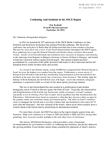 Combating Anti-Semitism in the OSCE Region