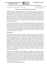 A report about increasing religious limitations in Tajikistan