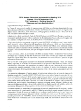 Statement by Italy for the Working Session 11