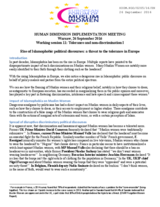 Statement by the European Forum of Muslim Women for the Working Session 11