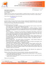 Intervention by the Western Thrace Minority Graduates Association for Working Session 11