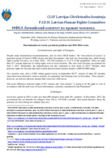 Discrimination in Latvia: persistent problems and 2015-2016 events