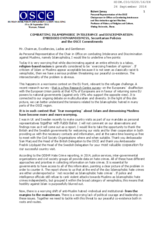 Combatting Islamophobic Intolerance and Discrimination: Embedded Evenhandedness, Securitarian Policies and the OSCE Commitments