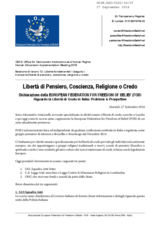 Freedom of Belief in Italy: Problems and Perspectives