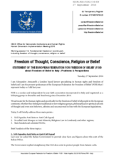 Freedom of Belief in Italy: Problems and Perspectives