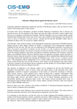 Lithuania's illegal actions against the Russian experts