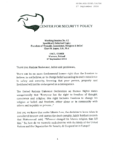 Freedom of thought, conscience, religion or belief