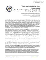 Statement by the United States of America for the Working Session 8