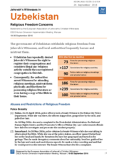 Written statement by the European Association of Jehovah's Christian Witnesses. Uzbekistan