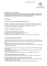 Intervention by the Set My People Free during the Working Session 11