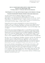 Refugees Crisis and Consequences on Moslems in Europe