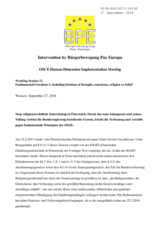 Intervention by Buergerbewegung Pax Europa for the Working session 12