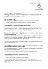 Intervention by the Set My People Free for the Working Session 12