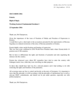 Right of Reply by the Republic of Estonia for the Working Session 6