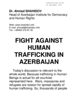 Speech by Dr. Ahmad Shahidov