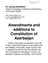 Speech by Dr. Ahmad Shahidov