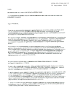 Statement by Italy for the Working Session 14