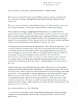 Statement. Housing of Miskolc Roma