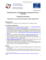 Ensuring equal opportunities in education for all children