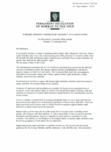 Freedom of Assembly and Association