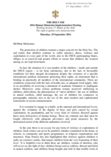 Contribution of the Holy See